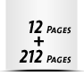  8 Seiten Schutzumschlag  4 Seiten Buchdeckel  4 Seiten Vorsatz 212 Seiten Buchblock  4 Seiten Nachsatz Vorsatz & Nachsatz bedruckt