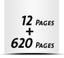  8 Seiten Schutzumschlag  4 Seiten Buchdeckel Buchdeckel unbedruckt  4 Seiten Vorsatz 620 Seiten Buchblock  4 Seiten Nachsatz Vorsatz & Nachsatz bedruckt