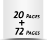  8 Seiten Schutzumschlag  4 Seiten Buchdeckel Buchdeckel unbedruckt  4 Seiten Vorsatz 72 Seiten Buchblock  4 Seiten Nachsatz Vorsatz & Nachsatz unbedruckt