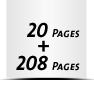  8 Seiten Schutzumschlag  4 Seiten Buchdeckel  4 Seiten Vorsatz 208 Seiten Buchblock  4 Seiten Nachsatz Vorsatz & Nachsatz unbedruckt