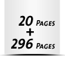  8 Seiten Schutzumschlag  4 Seiten Buchdeckel Buchdeckel unbedruckt  4 Seiten Vorsatz 296 Seiten Buchblock  4 Seiten Nachsatz Vorsatz & Nachsatz bedruckt