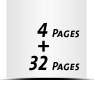4 Seiten Umschlag 32 Seiten Inhalt Perforation Inhalt stellungsgleich  6 Perforationslinien