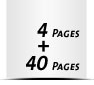 4 Seiten Umschlag 40 Seiten Inhalt Perforation Inhalt stellungsgleich  6 Perforationslinien