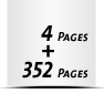 Express-Hardcover-Jahrbücher drucken  200x200mm Papier-Buchdeckenbezug Druck Buchdeckenbezug Aussen:  6-färbig, CMYK + 2 Schmuckfarben Buchdeckenbezug Innen unbedruckt 352 Seiten Buchblock (176 beidseitig bedruckte Blätter) Druck Buchblock:  1-färbig, Schwarz Hardcover-Jahrbücher mit Drahtkammbindung Express-Produktionszeit