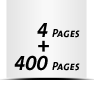 Hardcover Geschäftsberichte drucken  160x160mm Papier-Buchdeckenbezug 400 Seiten Buchblock (200 beidseitig bedruckte Blätter)