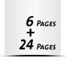  2-seitiges Deck-Blatt und  4-seitiges Schluss-Blatt 24 Seiten Inhalt (12 beidseitig bedruckte Blätter)