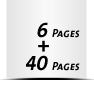  2-seitiges Deckblatt und  4-seitiges Schlussblatt 40 Seiten Inhalt (20 beidseitig bedruckte Blätter)