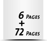  4-seitiges Deck-Blatt und  2-seitiges Schluss-Blatt 72 Seiten Inhalt (36 beidseitig bedruckte Blätter)