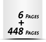  4-seitiges Deck-Blatt und  2-seitiges Schluss-Blatt 448 Seiten Inhalt (224 beidseitig bedruckte Blätter)
