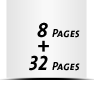  2-seitiges Deck-Blatt und  6-seitiges Schluss-Blatt 32 Seiten Inhalt (16 beidseitig bedruckte Blätter)