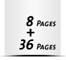  4-seitiges Deck-Blatt und  4-seitiges Schluss-Blatt 36 Seiten Inhalt (18 beidseitig bedruckte Blätter)