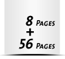  4-seitiges Deck-Blatt und  4-seitiges Schluss-Blatt 56 Seiten Inhalt (28 beidseitig bedruckte Blätter)