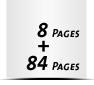  2-seitiges Deck-Blatt und  6-seitiges Schluss-Blatt 84 Seiten Inhalt (42 beidseitig bedruckte Blätter)