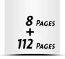  2-seitiges Deck-Blatt und  6-seitiges Schluss-Blatt 112 Seiten Inhalt (56 beidseitig bedruckte Blätter)