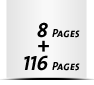  2-seitiges Deck-Blatt und  6-seitiges Schluss-Blatt 116 Seiten Inhalt (58 beidseitig bedruckte Blätter)