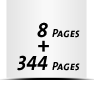  4-seitiges Deck-Blatt und  4-seitiges Schluss-Blatt 344 Seiten Inhalt (172 beidseitig bedruckte Blätter)