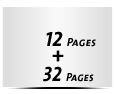  4 Seiten Buchdeckenbezug  4 Seiten Vorsatz 32 Seiten Buchblock  4 Seiten Nachsatz Vorsatz & Nachsatz unbedruckt