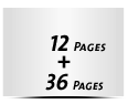  4 Seiten Buchdeckenbezug  4 Seiten Vorsatz 36 Seiten Buchblock  4 Seiten Nachsatz Vorsatz & Nachsatz unbedruckt