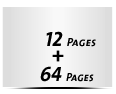  8 Seiten Schutzumschlag  4 Seiten Buchdeckel Buchdeckel unbedruckt  4 Seiten Vorsatz 64 Seiten Buchblock  4 Seiten Nachsatz Vorsatz & Nachsatz bedruckt