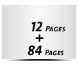  4 Seiten Buchdeckenbezug  4 Seiten Vorsatz 84 Seiten Buchblock  4 Seiten Nachsatz Vorsatz & Nachsatz bedruckt