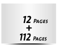  8 Seiten Schutzumschlag  4 Seiten Buchdeckel Buchdeckel unbedruckt  4 Seiten Vorsatz 112 Seiten Buchblock  4 Seiten Nachsatz Vorsatz & Nachsatz bedruckt
