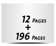  4 Seiten Buchdeckenbezug  4 Seiten Vorsatz 196 Seiten Buchblock  4 Seiten Nachsatz Vorsatz & Nachsatz unbedruckt