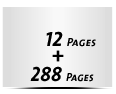  4 Seiten Buchdeckenbezug  4 Seiten Vorsatz 288 Seiten Buchblock  4 Seiten Nachsatz Vorsatz & Nachsatz unbedruckt