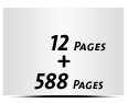  4 Seiten Buchdeckenbezug  4 Seiten Vorsatz 588 Seiten Buchblock  4 Seiten Nachsatz Vorsatz & Nachsatz unbedruckt