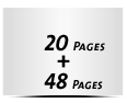  8 Seiten Schutzumschlag  4 Seiten Buchdeckel Buchdeckel unbedruckt  4 Seiten Vorsatz 48 Seiten Buchblock  4 Seiten Nachsatz Vorsatz & Nachsatz unbedruckt