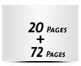  8 Seiten Schutzumschlag  4 Seiten Buchdeckel  4 Seiten Vorsatz 72 Seiten Buchblock  4 Seiten Nachsatz Vorsatz & Nachsatz unbedruckt