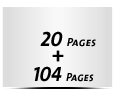  8 Seiten Schutzumschlag  4 Seiten Buchdeckel Buchdeckel unbedruckt  4 Seiten Vorsatz 104 Seiten Buchblock  4 Seiten Nachsatz Vorsatz & Nachsatz unbedruckt