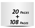  8 Seiten Schutzumschlag  4 Seiten Buchdeckel  4 Seiten Vorsatz 108 Seiten Buchblock  4 Seiten Nachsatz Vorsatz & Nachsatz unbedruckt