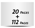  8 Seiten Schutzumschlag  4 Seiten Buchdeckel  4 Seiten Vorsatz 112 Seiten Buchblock  4 Seiten Nachsatz Vorsatz & Nachsatz unbedruckt