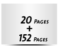  8 Seiten Schutzumschlag  4 Seiten Buchdeckel Buchdeckel unbedruckt  4 Seiten Vorsatz 152 Seiten Buchblock  4 Seiten Nachsatz Vorsatz & Nachsatz unbedruckt
