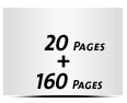  8 Seiten Schutzumschlag  4 Seiten Buchdeckel Buchdeckel unbedruckt  4 Seiten Vorsatz 160 Seiten Buchblock  4 Seiten Nachsatz Vorsatz & Nachsatz bedruckt