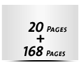  8 Seiten Schutzumschlag  4 Seiten Buchdeckel  4 Seiten Vorsatz 168 Seiten Buchblock  4 Seiten Nachsatz Vorsatz & Nachsatz bedruckt