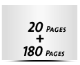  8 Seiten Schutzumschlag  4 Seiten Buchdeckel Buchdeckel unbedruckt  4 Seiten Vorsatz 180 Seiten Buchblock  4 Seiten Nachsatz Vorsatz & Nachsatz bedruckt