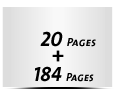  8 Seiten Schutzumschlag  4 Seiten Buchdeckel  4 Seiten Vorsatz 184 Seiten Buchblock  4 Seiten Nachsatz Vorsatz & Nachsatz unbedruckt