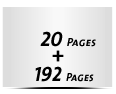  8 Seiten Schutzumschlag  4 Seiten Buchdeckel  4 Seiten Vorsatz 192 Seiten Buchblock  4 Seiten Nachsatz Vorsatz & Nachsatz unbedruckt