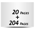  8 Seiten Schutzumschlag  4 Seiten Buchdeckel  4 Seiten Vorsatz 204 Seiten Buchblock  4 Seiten Nachsatz Vorsatz & Nachsatz unbedruckt