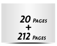  8 Seiten Schutzumschlag  4 Seiten Buchdeckel Buchdeckel unbedruckt  4 Seiten Vorsatz 212 Seiten Buchblock  4 Seiten Nachsatz Vorsatz & Nachsatz unbedruckt