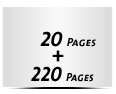  8 Seiten Schutzumschlag  4 Seiten Buchdeckel Buchdeckel unbedruckt  4 Seiten Vorsatz 220 Seiten Buchblock  4 Seiten Nachsatz Vorsatz & Nachsatz unbedruckt