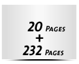  8 Seiten Schutzumschlag  4 Seiten Buchdeckel Buchdeckel unbedruckt  4 Seiten Vorsatz 232 Seiten Buchblock  4 Seiten Nachsatz Vorsatz & Nachsatz unbedruckt