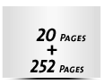  8 Seiten Schutzumschlag  4 Seiten Buchdeckel Buchdeckel unbedruckt  4 Seiten Vorsatz 252 Seiten Buchblock  4 Seiten Nachsatz Vorsatz & Nachsatz unbedruckt