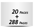  8 Seiten Schutzumschlag  4 Seiten Buchdeckel Buchdeckel unbedruckt  4 Seiten Vorsatz 288 Seiten Buchblock  4 Seiten Nachsatz Vorsatz & Nachsatz unbedruckt