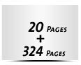  8 Seiten Schutzumschlag  4 Seiten Buchdeckel Buchdeckel unbedruckt  4 Seiten Vorsatz 324 Seiten Buchblock  4 Seiten Nachsatz Vorsatz & Nachsatz unbedruckt