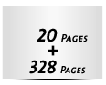  8 Seiten Schutzumschlag  4 Seiten Buchdeckel Buchdeckel unbedruckt  4 Seiten Vorsatz 328 Seiten Buchblock  4 Seiten Nachsatz Vorsatz & Nachsatz unbedruckt