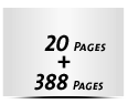  8 Seiten Schutzumschlag  4 Seiten Buchdeckel Buchdeckel unbedruckt  4 Seiten Vorsatz 388 Seiten Buchblock  4 Seiten Nachsatz Vorsatz & Nachsatz unbedruckt