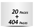  8 Seiten Schutzumschlag  4 Seiten Buchdeckel Buchdeckel unbedruckt  4 Seiten Vorsatz 404 Seiten Buchblock  4 Seiten Nachsatz Vorsatz & Nachsatz bedruckt