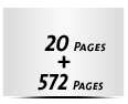  8 Seiten Schutzumschlag  4 Seiten Buchdeckel Buchdeckel unbedruckt  4 Seiten Vorsatz 572 Seiten Buchblock  4 Seiten Nachsatz Vorsatz & Nachsatz bedruckt
